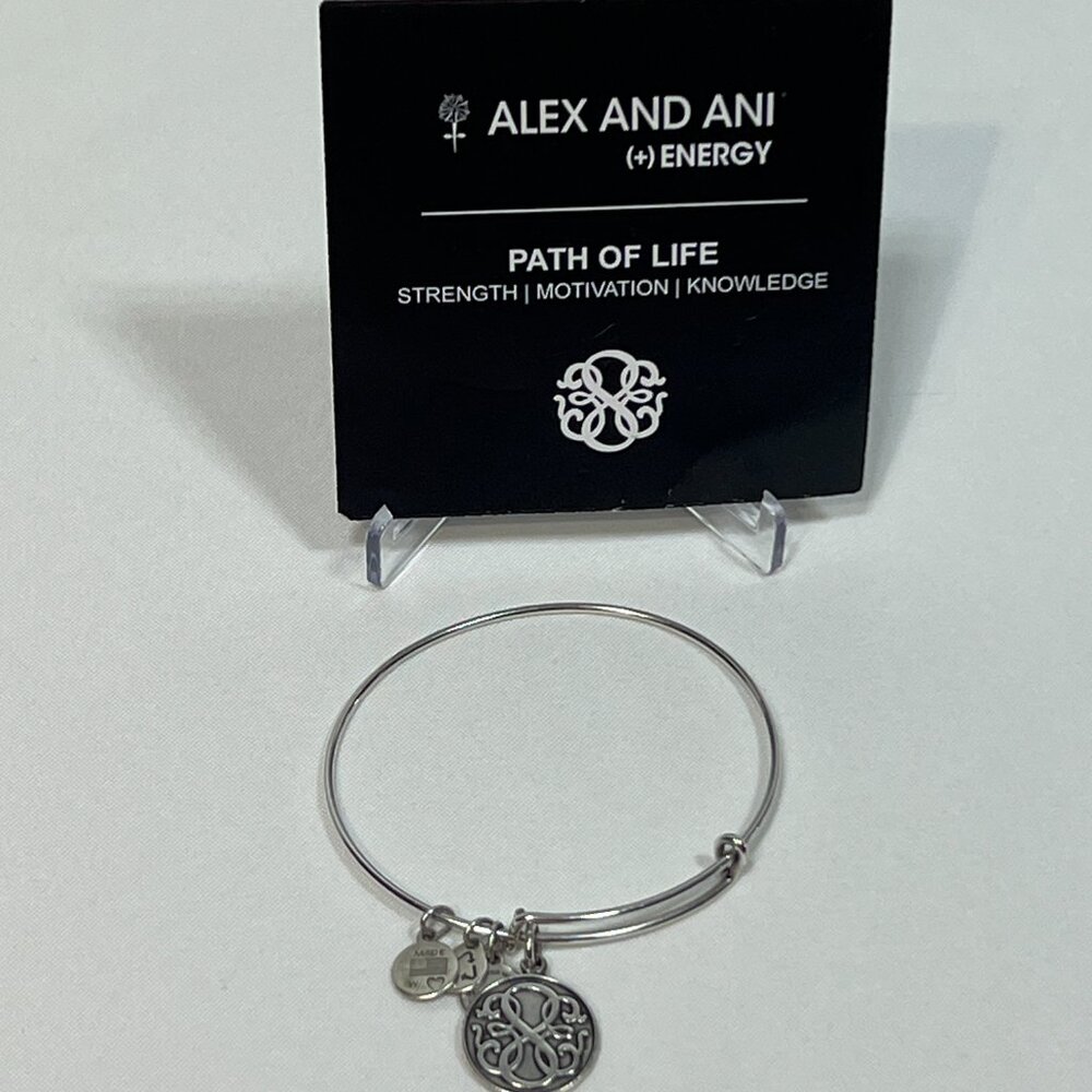 Alex and Ani Silver Path of Life Charm Bangle